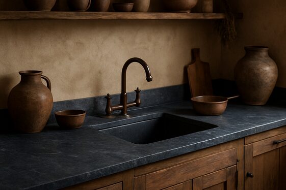 Deep Blue-Black Slate for Unique Organic Textures illustration