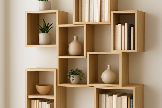Wall-Mounted Cubby Shelves for Functionality illustration
