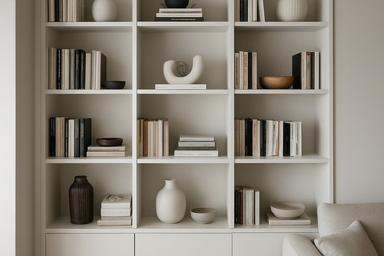 Built-In Bookshelves to Maximize Space illustration