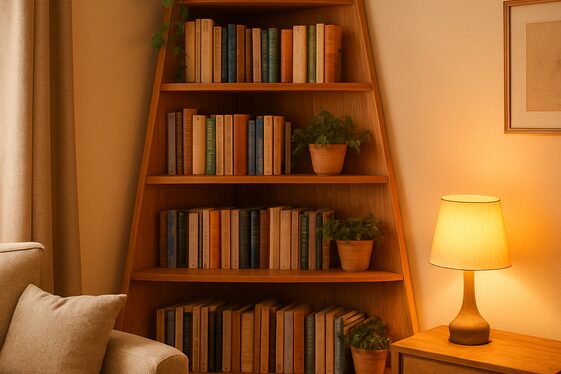 Corner Bookshelves to Utilize Dead Space illustration