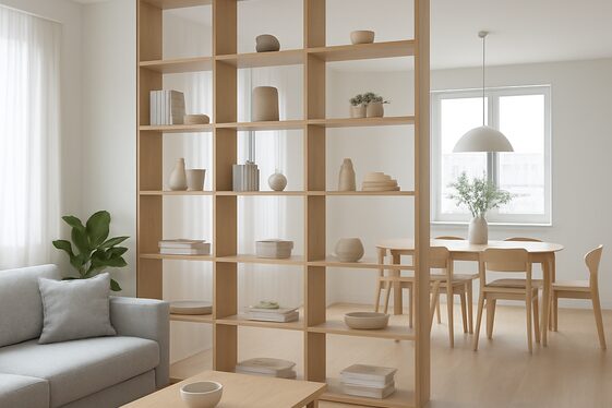 Room Divider Bookshelves for Open Floor Plans illustration