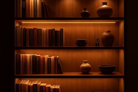 Play with Lighting to Highlight Your Shelf illustration