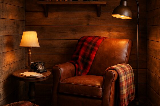 Rustic Cabin Corner: Bringing Cozy Woodsy Warmth Inside illustration