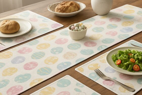 Easter-Themed Table Runner and Placemats illustration