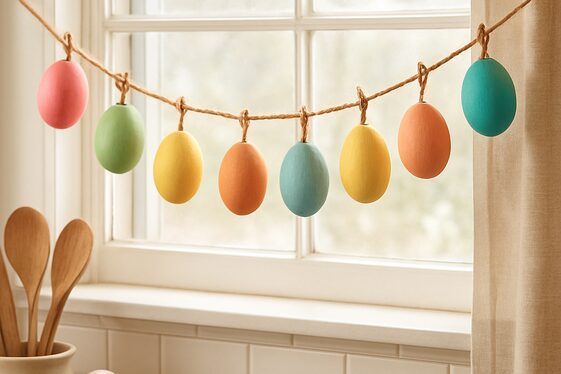 DIY Easter Egg Garland for Windows illustration