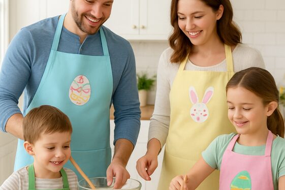 Customized Easter Aprons for the Family illustration