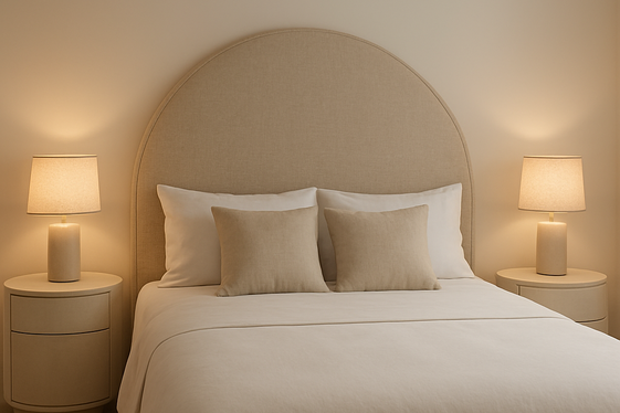 Arched Headboards to Soften Your Bedroom illustration
