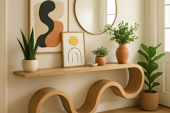 Sinuous Console Tables for Stylish Entries illustration