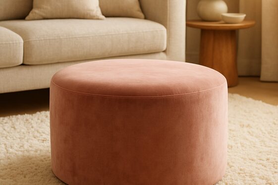 Soft-Edged Ottomans for Versatile Seating illustration