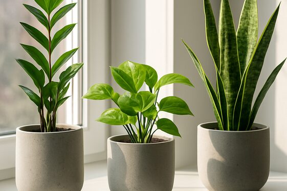 Stylish Concrete Planters for Indoor Greenery illustration