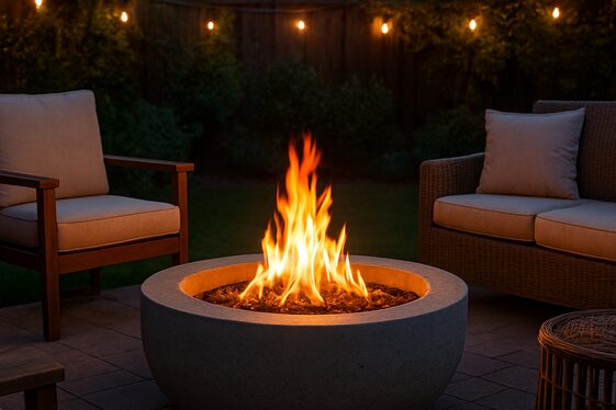 DIY Concrete Fire Pit for Cozy Evenings illustration