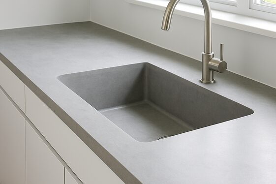 Concrete Kitchen Countertop Makeover illustration