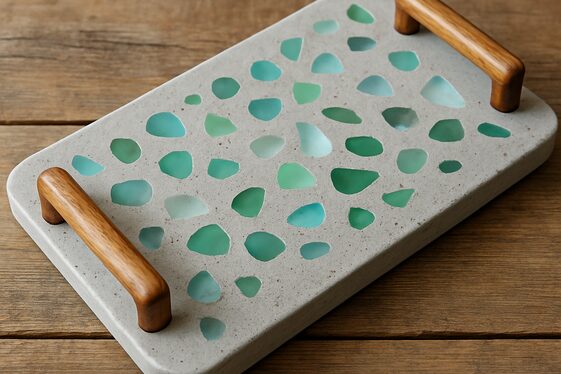 Handmade Concrete Serving Trays illustration