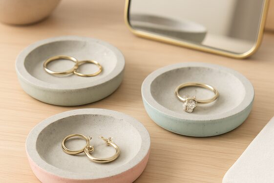 DIY Concrete Jewelry Dishes illustration