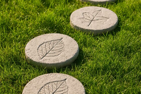 Creative Concrete Garden Stepping Stones illustration