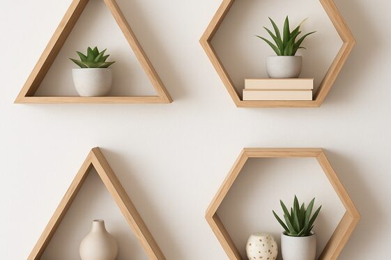 Geometric Floating Shelves for a Bold Look illustration