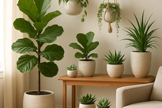 Add Greenery with Indoor Plants illustration
