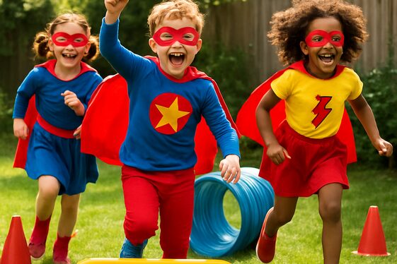 Superhero Training Obstacle Course illustration