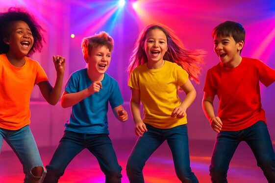 Fun and Friendly Dance-Off Competition illustration