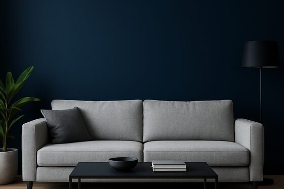 Add a Bold Statement Wall Behind the Couch illustration