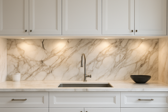 Marble Backsplash for Luxurious Texture illustration