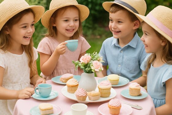 Garden Tea Party for Little Ones illustration