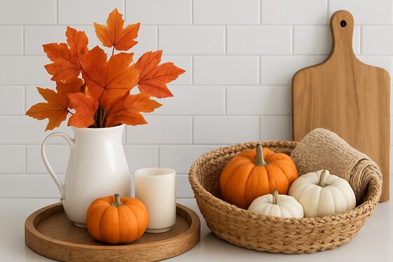 Keep Counters Clean with Functional Fall Decor illustration