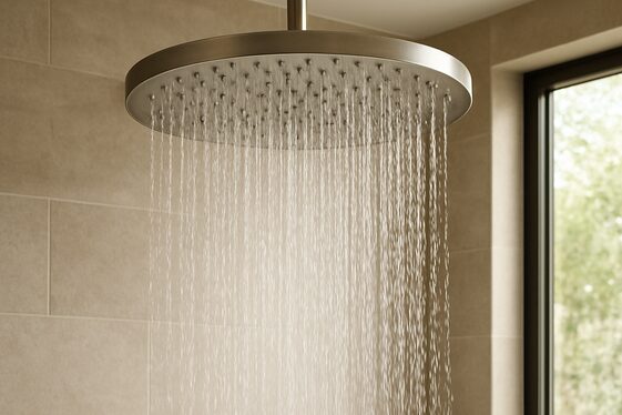 Oversized Rain Shower Head for a Spa Experience illustration