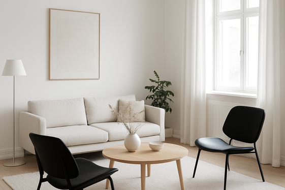 Keep It Minimal with Black Scandinavian Style illustration