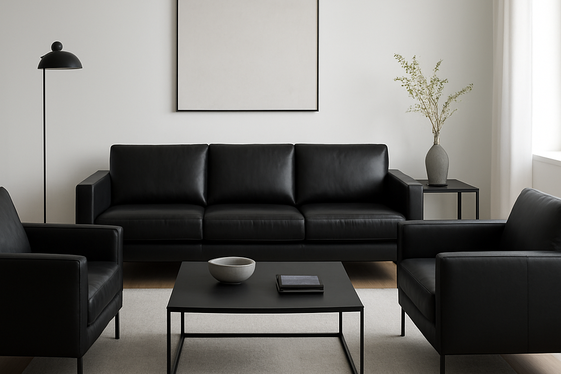 Incorporating Bold Black Furniture Pieces illustration