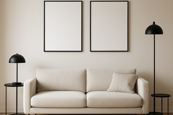 Using Black Accents to Highlight Minimalism illustration