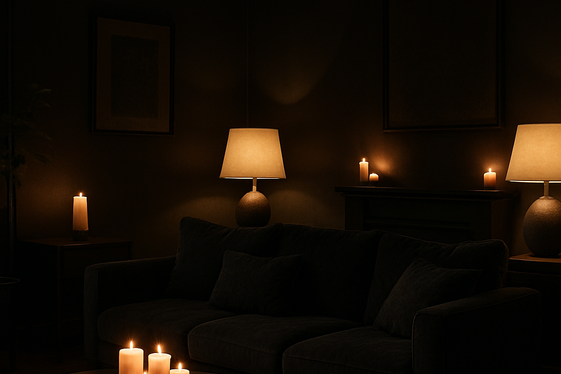 Softening Black with Warm Lighting illustration