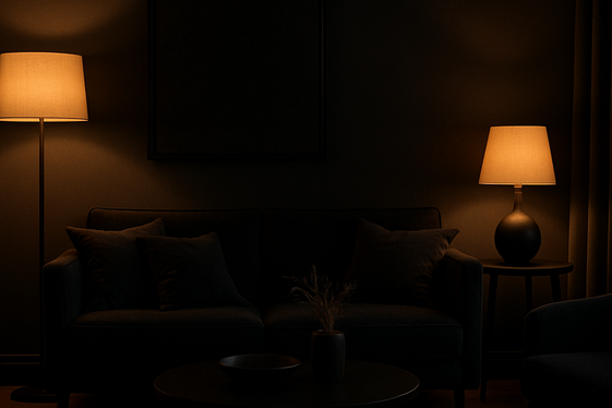 Illuminate with Warm Lighting for Cozy Vibes illustration