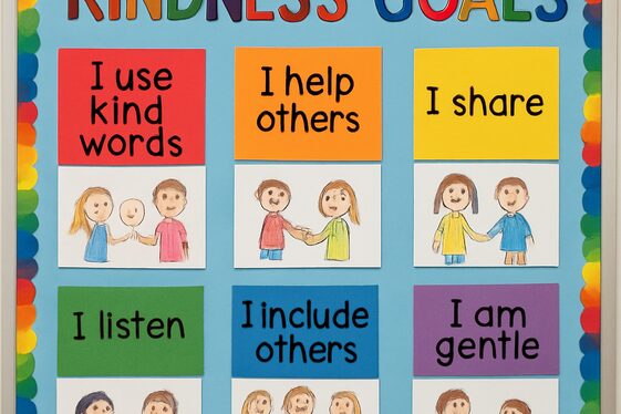Kindness Goals with Family Pledges illustration