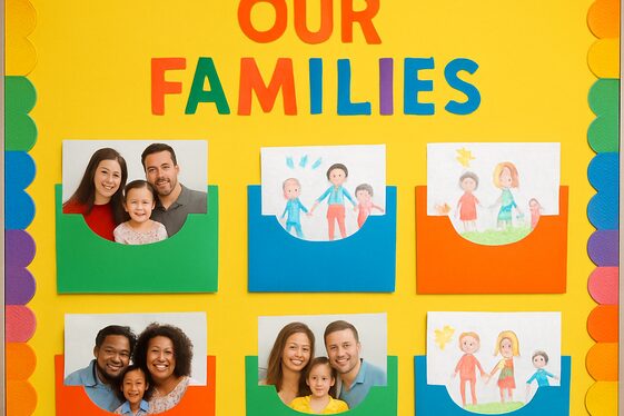 Create a “All About My Family” Interactive Board illustration