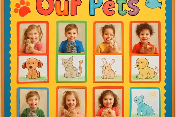 Family Pets Feature with Pictures and Stories illustration