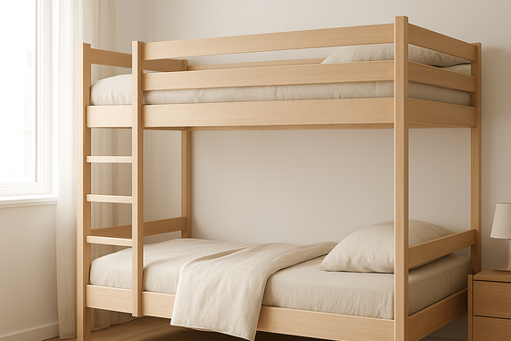 Modern Minimalist Quad Bunk Beds for Small Spaces illustration