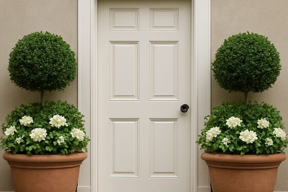 Create Symmetry With Matching Planters illustration