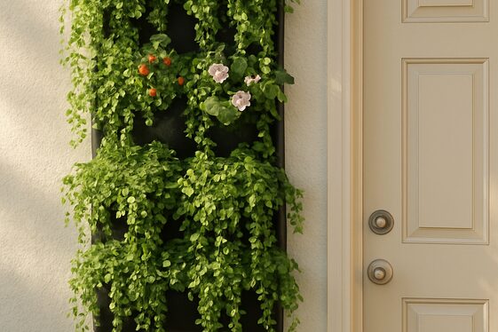Use Vertical Planters to Maximize Space illustration