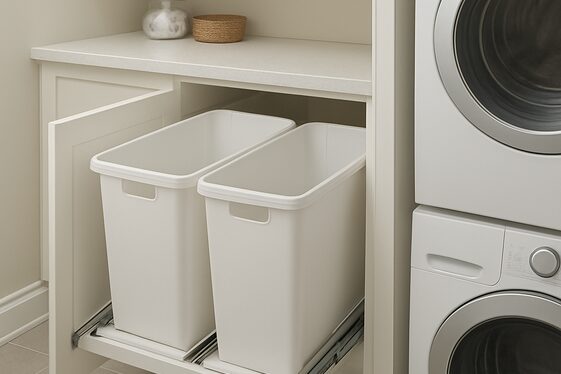 Create a Built-In Laundry Hamper System illustration