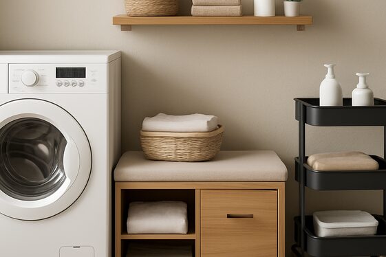 Use Multi-Functional Furniture in Laundry Room illustration