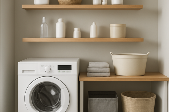 Install Floating Shelves for Accessibility illustration