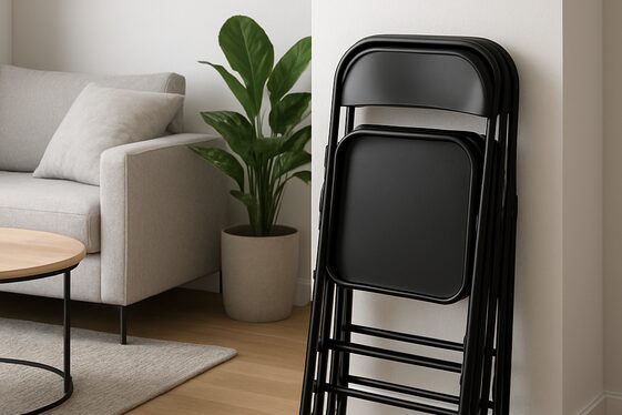 Select Foldable or Stackable Seating Options illustration