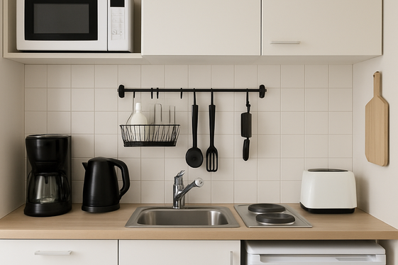 Choose Compact Appliances and Space-Saving Kitchen Tools illustration