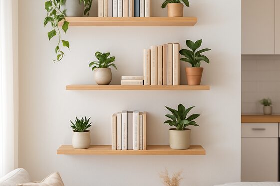Install Floating Shelves for Stylish Storage illustration