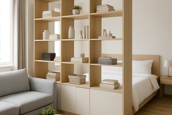 Use Room Dividers to Separate Living & Sleeping Areas illustration