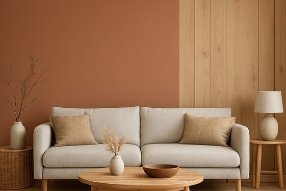 Accent Walls in Soothing Earth Tones illustration