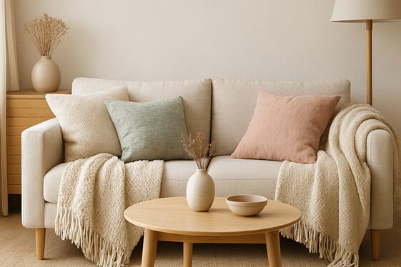Soft, Textured Throws and Cushions for Comfort illustration