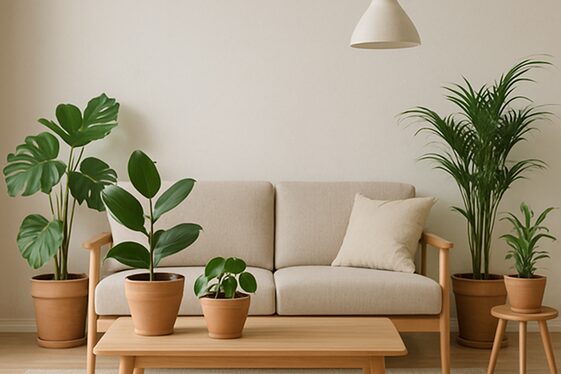 Add Greenery with Simple Indoor Plants illustration