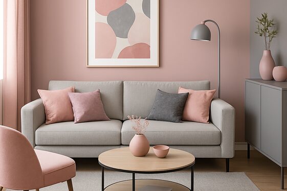 Combining Pink and Gray for a Sophisticated Look illustration